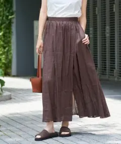 plage Linen ギャザースリット スカートのサムネイル
