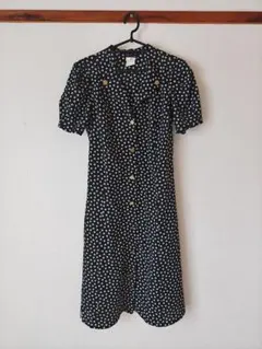 アニエスベー　半袖 ワンピース ドット 38　ヴィンテージ