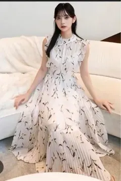 snidel Sustainable20周年プリントワンピース Q