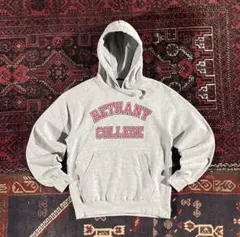 イ*ー様 USA古着 カレッジロゴ プルオーバー パーカー グレー M