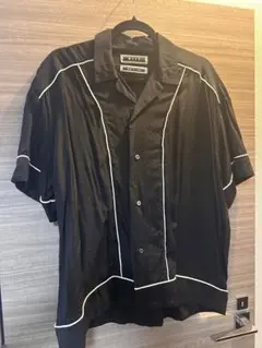 KIITパイピングレーヨンシャツ ブラック