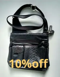 牛革他ショルダーバッグ　男女兼用