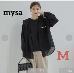 しまむら♡田中里奈　レースフード付きシャツ　中黒　Mのサムネイル