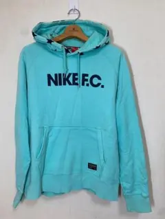 【希少】NIKE F.C. ナイキ パーカー フーディー ティファニーブルーXLのサムネイル
