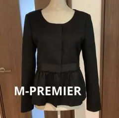 Mプルミエ M-PREMIER オケージョンジャケット 黒 卒業式 入学式 ラメ