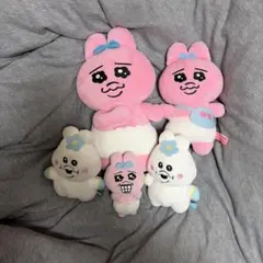 ぬいぐるみ 5体セット んぽちゃむとおぱんちゅうさぎ
