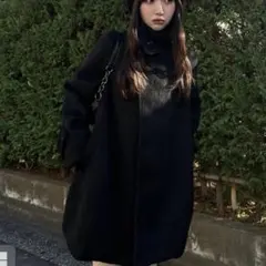 ブラック 2Wayシャギーコート