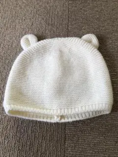 ベビー帽子 耳付き　秋　冬