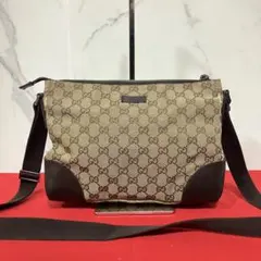 GUCCI グッチ GGキャンバス GG柄 ショルダーバッグ ブラウンのサムネイル