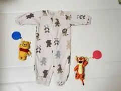 ジェラートピケ ベビー　2wayオール サイズ:50(50-70)動物柄