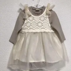 プティマイン　ロンパース、ワンピースセット80