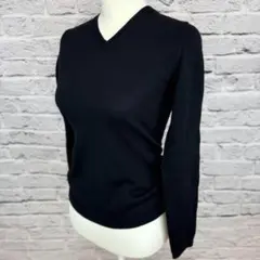 ≪3/17まで≫CalvinKleinカルバンクライン長袖ニット黒サイズM288のサムネイル