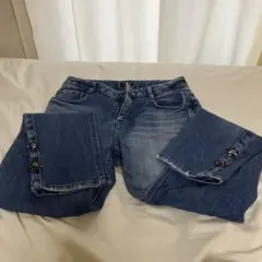 5000円→Diagram 装飾付きブルーデニムパンツのサムネイル