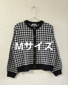 Honeys♡チェック柄ニットカーディガン Mサイズ♡