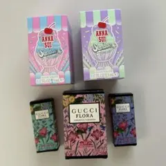 ANNA SUI Sunder & GUCCI Flora 香水の箱