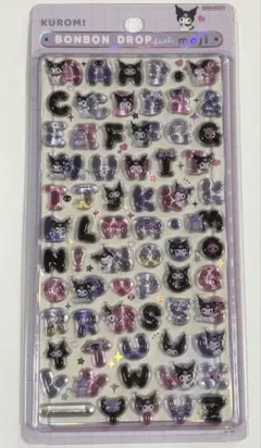 KUROMI moji BONBON DROP シール サンリオ