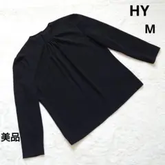 HY ヒロミヨシダ 東京ソワール M黒長袖シャツ ブラウス