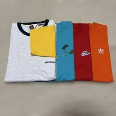 Tシャツセット（Adidas, Nike, BEN DAVIS）、カラーシャツ
