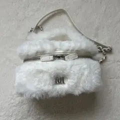 Darich フェイクファーショルダーミニバッグ WHT