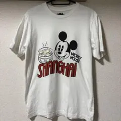 ユニクロ UT ディズニー ミッキーマウス 上海Tシャツ 白 M