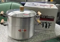 鉄人 陳建一 中華鍋 蒸し器付き IH対応 ガラス蓋付き 調理鍋セット 新品のサムネイル