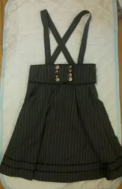 最終値下げ【新品】Amavel アマベル スカート サス付き グレー ストライプのサムネイル