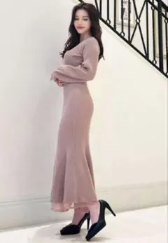 RESEXXY カシュクールマーメイドワンピース