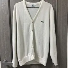 IZOD LACOSTE Vネックカーディガン ホワイト