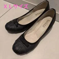 NUOVOリボン付きパンプス（XLサイズ）