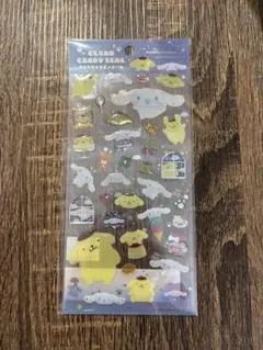 サンリオ クリアキャンディシール　ポムポムプリン　シナモロール