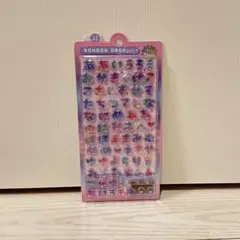 【正規品】ボンボンドロップシール 文字 もじもじボンボン ひらがな レインボー