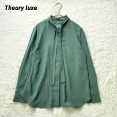 美品 theory luxe 2way ボウタイブラウスMarvine Jens