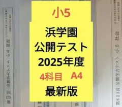 2026年最新】浜学園公開テスト小5の人気アイテム - メルカリ