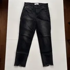 Healthy Denim テーパードブラックデニム 22サイズのサムネイル