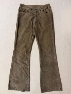 70sヴィンテージ リーバイス646 ベルボトム フレア コーデュロイ　ブラウン