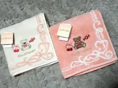 ♡ジルスチュアート♡タオルハンカチ２枚セット♪くまさん柄☆*゜
