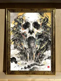 天野喜孝 異形の将軍 39/60 版画 直筆サイン入 アールビバン