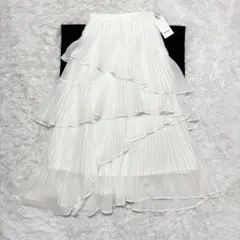 新品未使用　スナイデル　Sustainableプリーツティアードスカート