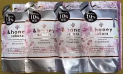 &honey サクラ ディープモイスト シャンプー&トリートメント　4個セット