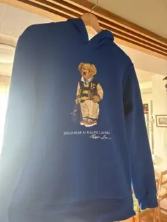 Ralph Lauren ポロベア パーカー 青 キッズXL(170)相当希少