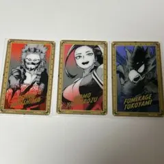 ヒロアカ 原画展 箔押しクリアカード 切島鋭児郎 八百万百 常闇踏陰