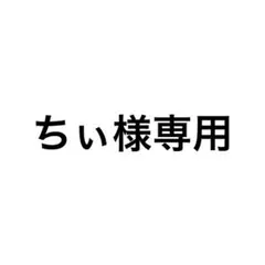 ちぃ様専用ページ