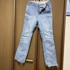 フレアデニムパンツ ライトブルー　　mystic