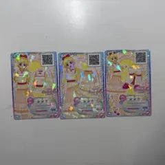 アイカツフレンズ！　神城カレン　グレースシフォンコーデ　3枚　アイカツ！スタイル