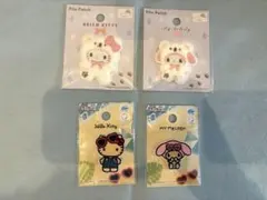 ワッペン ハローキティ マイメロディ4点セット