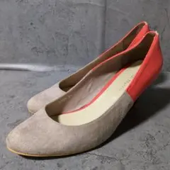 【ORiental TRaffic】(39)オーバルトゥ バイカラー パンプス