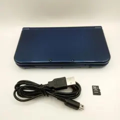 【動作品】Newニンテンドー3DSLL メタリックブルー(付属品あり)