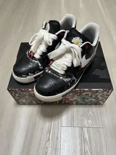 ナイキ ピースマイナスワン エアフォース1 パラノイズ 27cm ブラック