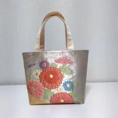 手作り布バッグ　帯リメイク⑥