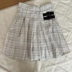 LINDAUERチェック柄プリーツスカート160㎝